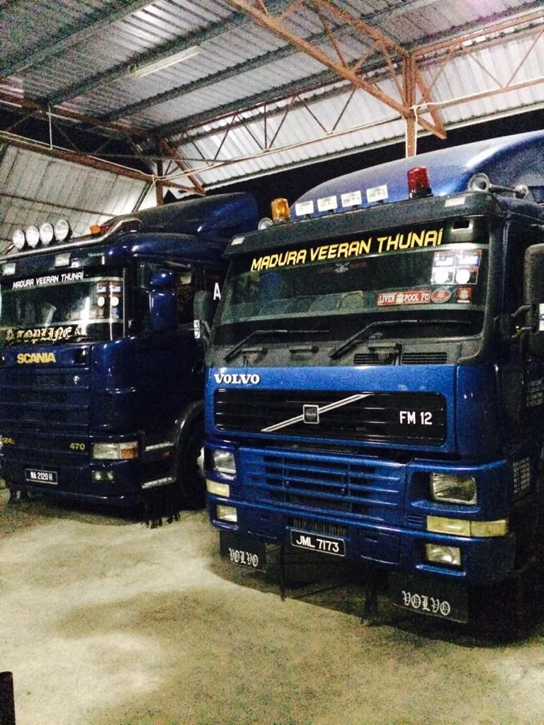 Fleet parked inside the depot shed